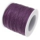 Wax cord 1.0 mm Dark purple